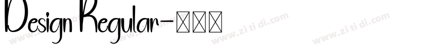 Design Regular字体转换